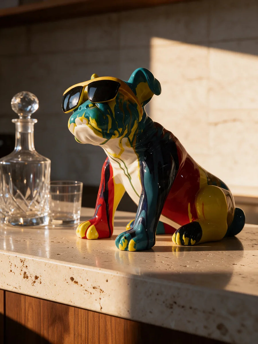 Cool Bulldog: Au bar de la maison