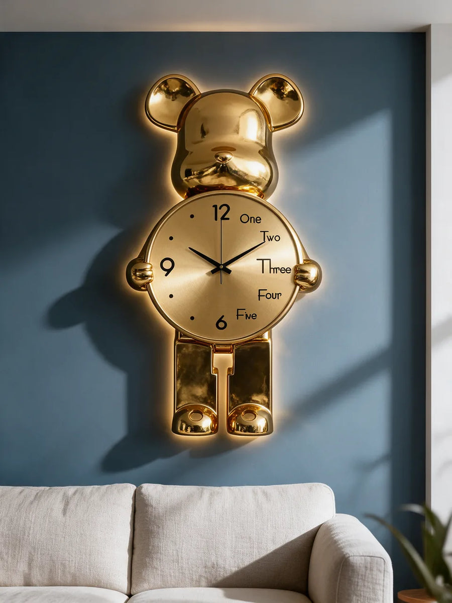 Galaxy Bear Clock: Im Wohnzimmer