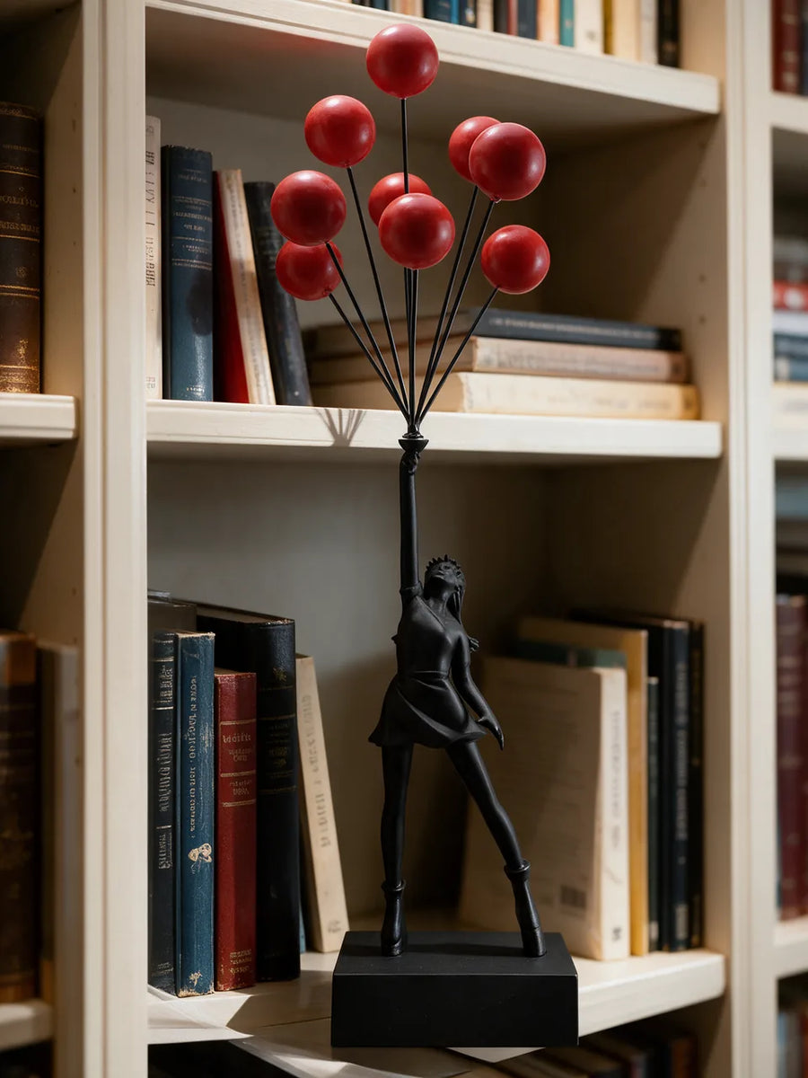 Banksy Balloon Girl: In der Bibliothek