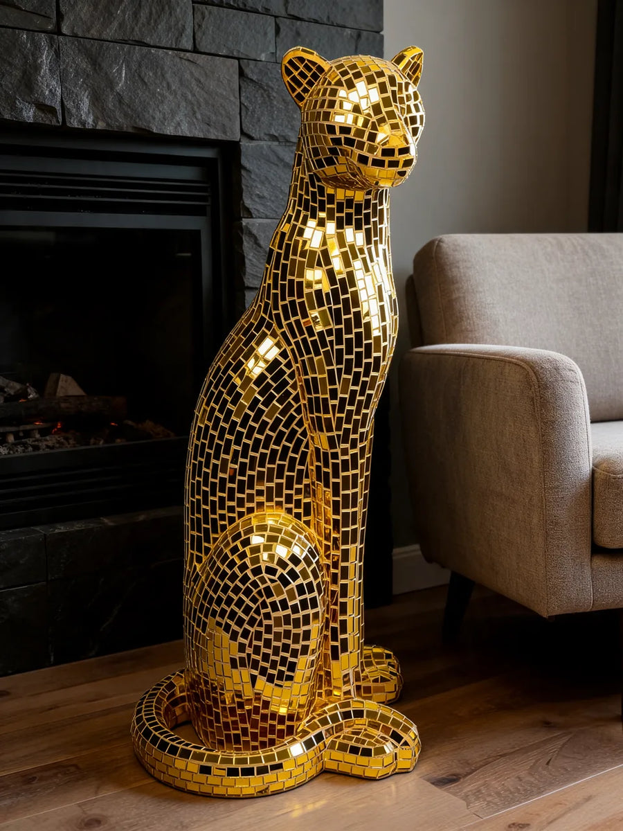 Mosaic Leopard: В гостиной