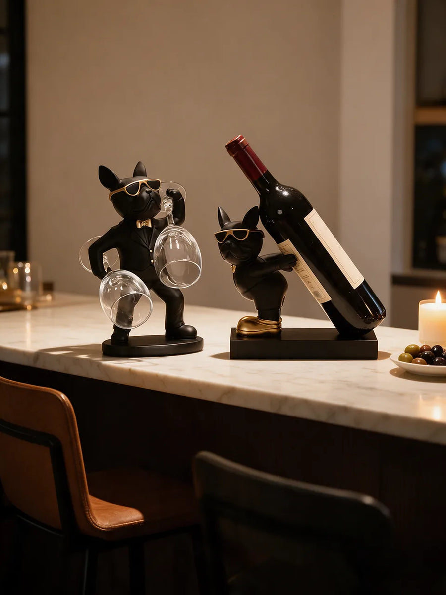 Bulldog Wine Set