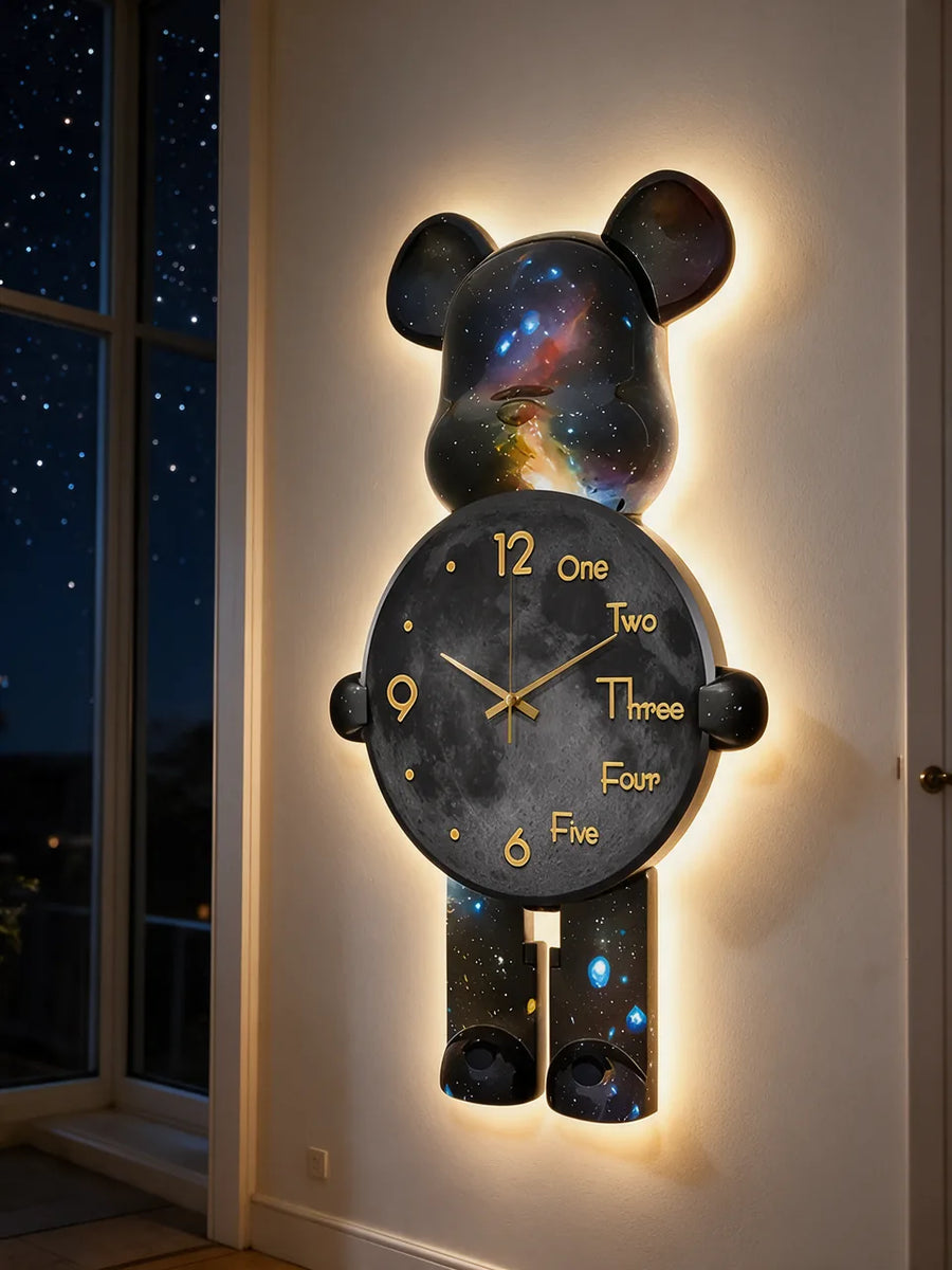 Galaxy Bear Clock