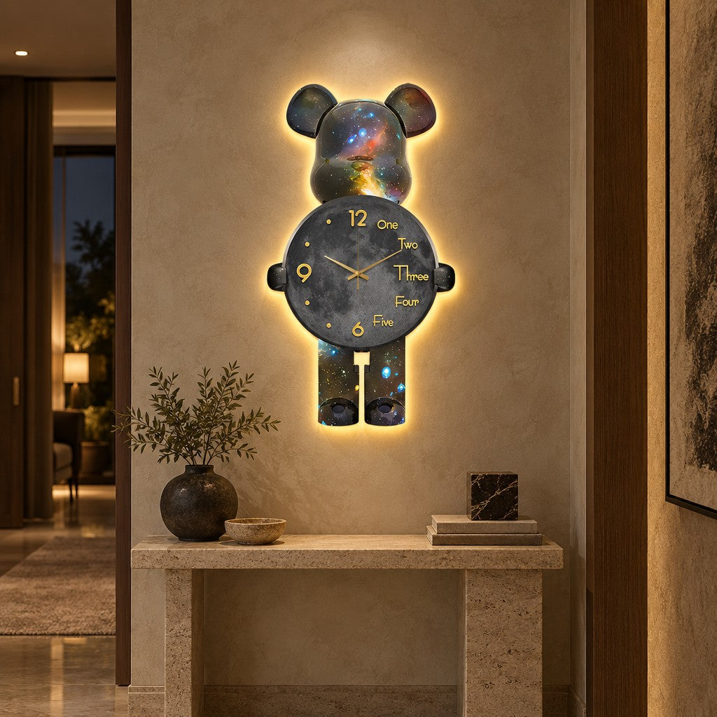 Galaxy Bear Clock
