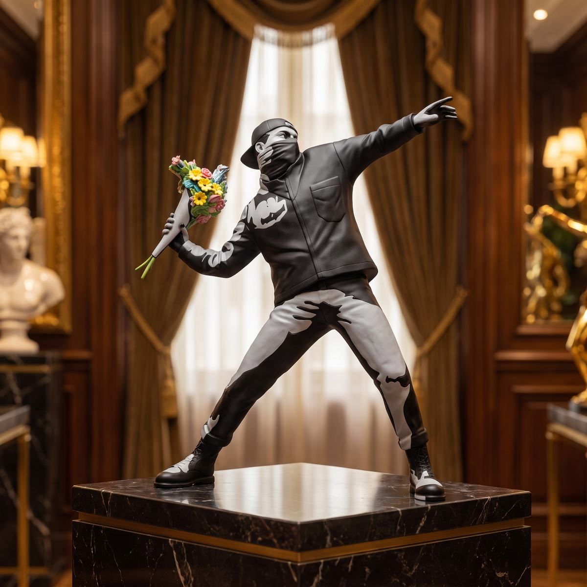 Banksy Flower Thrower