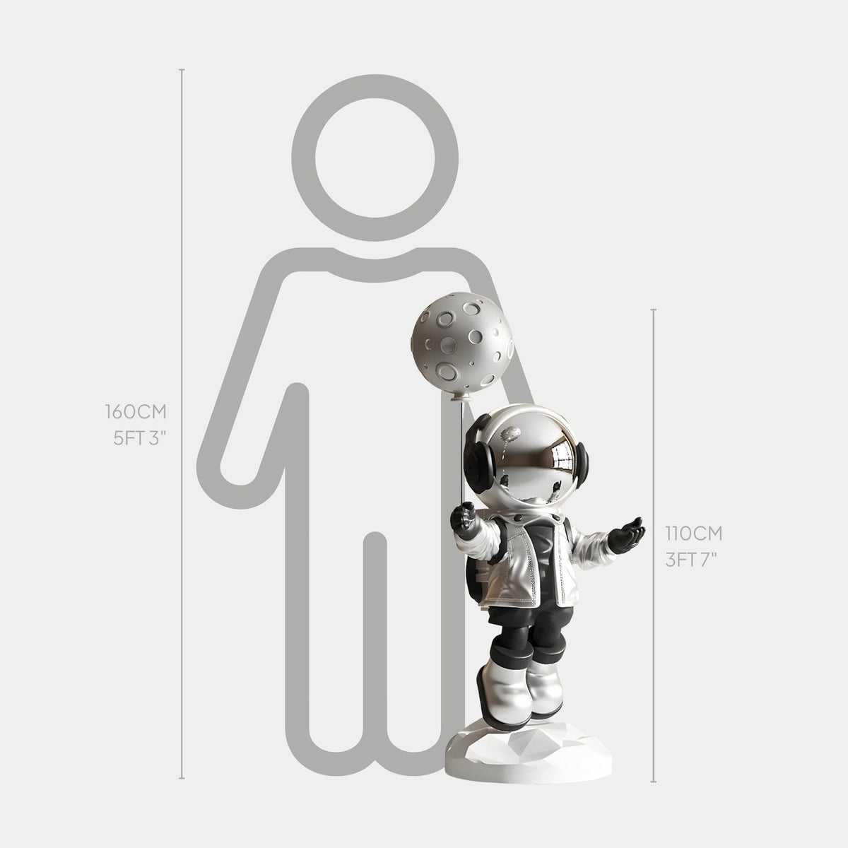 Moon Balloon Astronaut