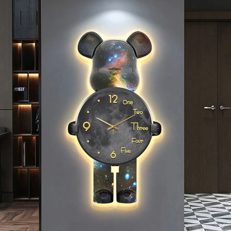 Superhero Bear Clock