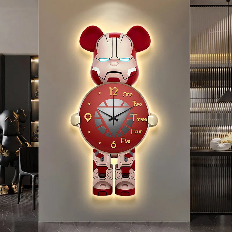 Superhero Bear Clock