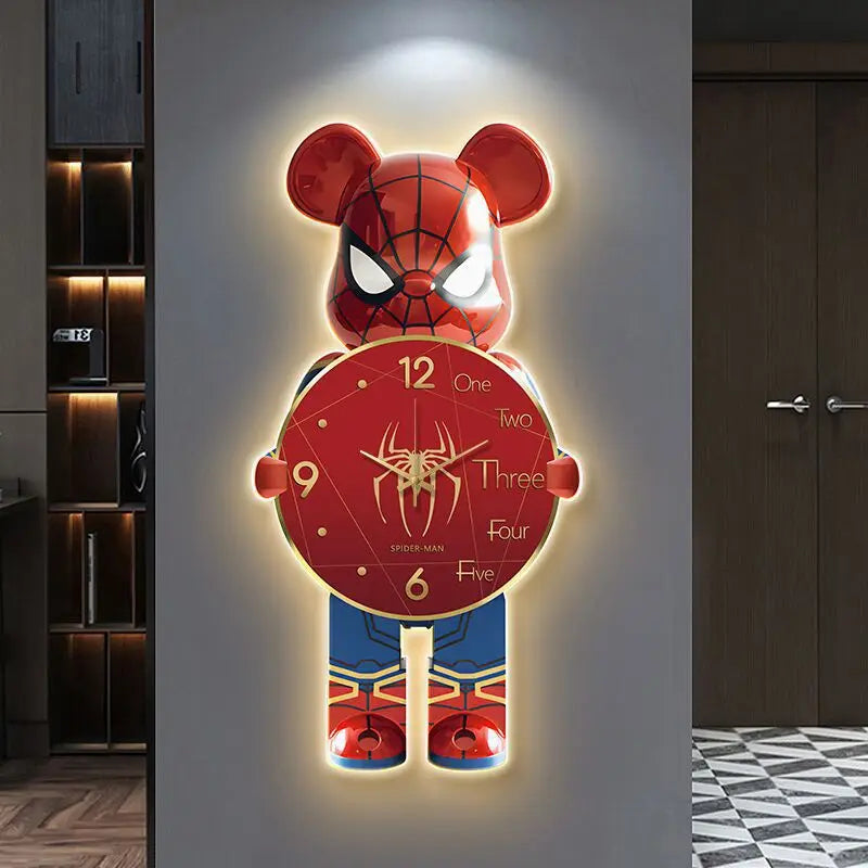 Superhero Bear Clock