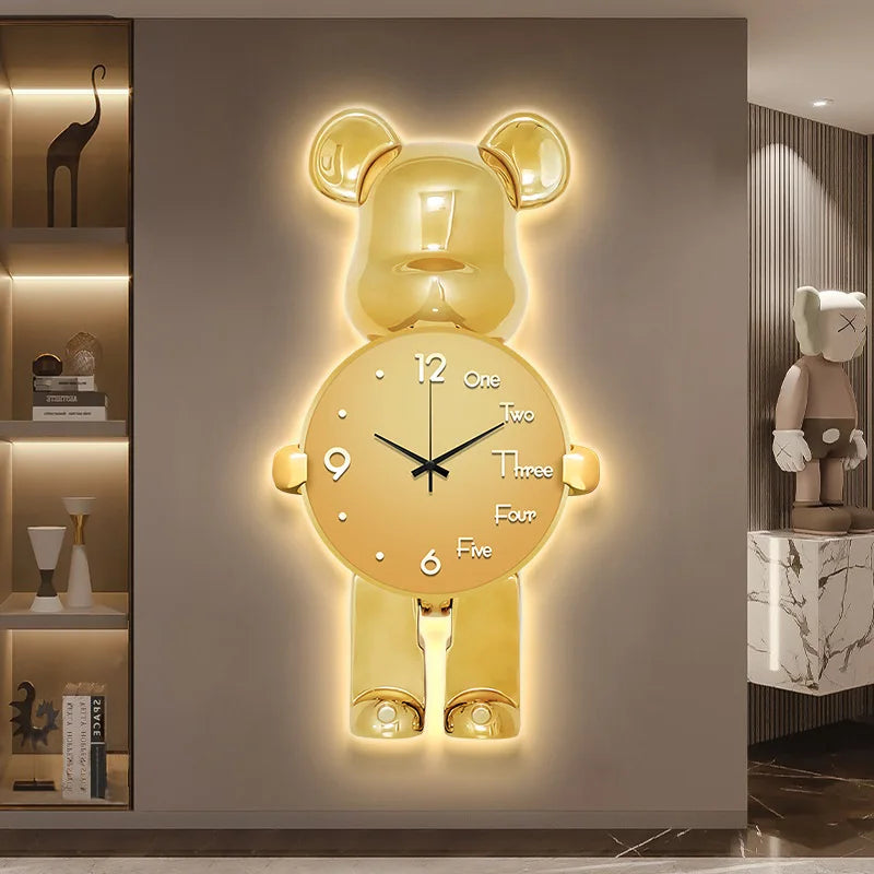 Superhero Bear Clock