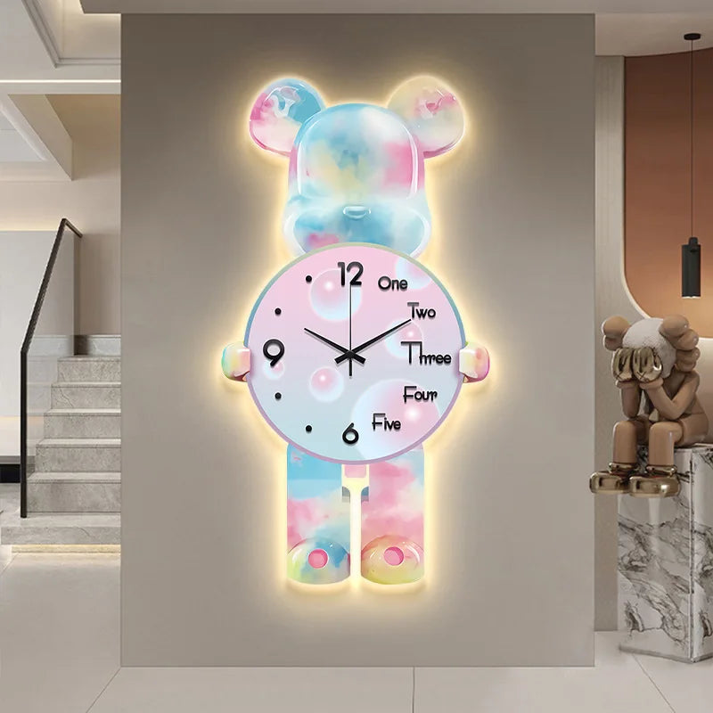 Superhero Bear Clock